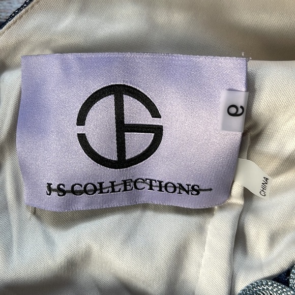 NWT BHLDN JS Collection Santiago Dress Navy/Cloud - Picture 10 of 12